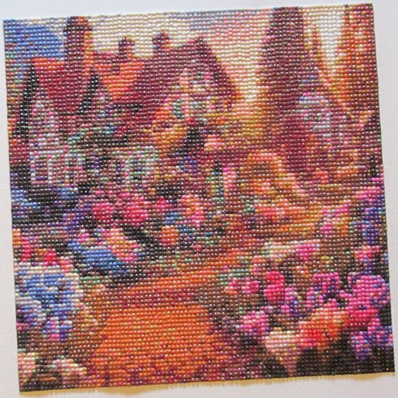 Finished Cottage Scene Diamond Art Picture #8712025 - Picture 1 of 1